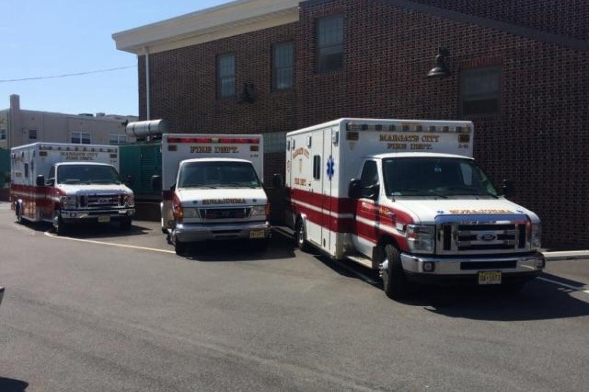 Fire Department Ambulances - Left to Right: A-20 - A-22 - A-21
